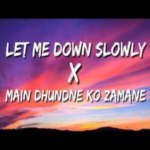 Main Dhoondne Ko Zamaane Mein x Let Me Down Slowly (Slowed Reverb) Poster