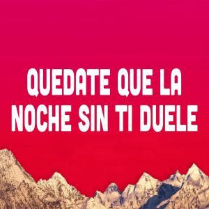 Quedate Que La Noche Sin Ti Duele Remix Poster