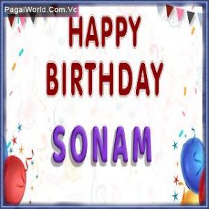 Happy Birthday Sonam Poster